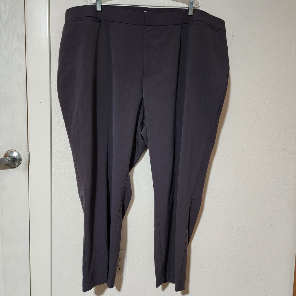 Catherine's 24W Right Fit Curvy Pants – Blue, Comfort Stretch Plus Size Trouser